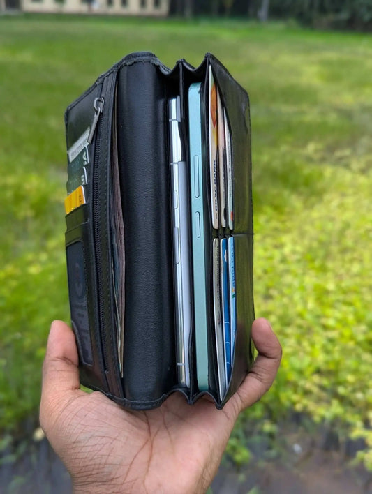 Executive Genuine Leather Long Wallet