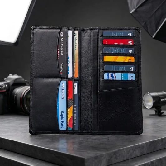 WilliamPOLO Premium Leather Long Wallet – Genuine Cowhide