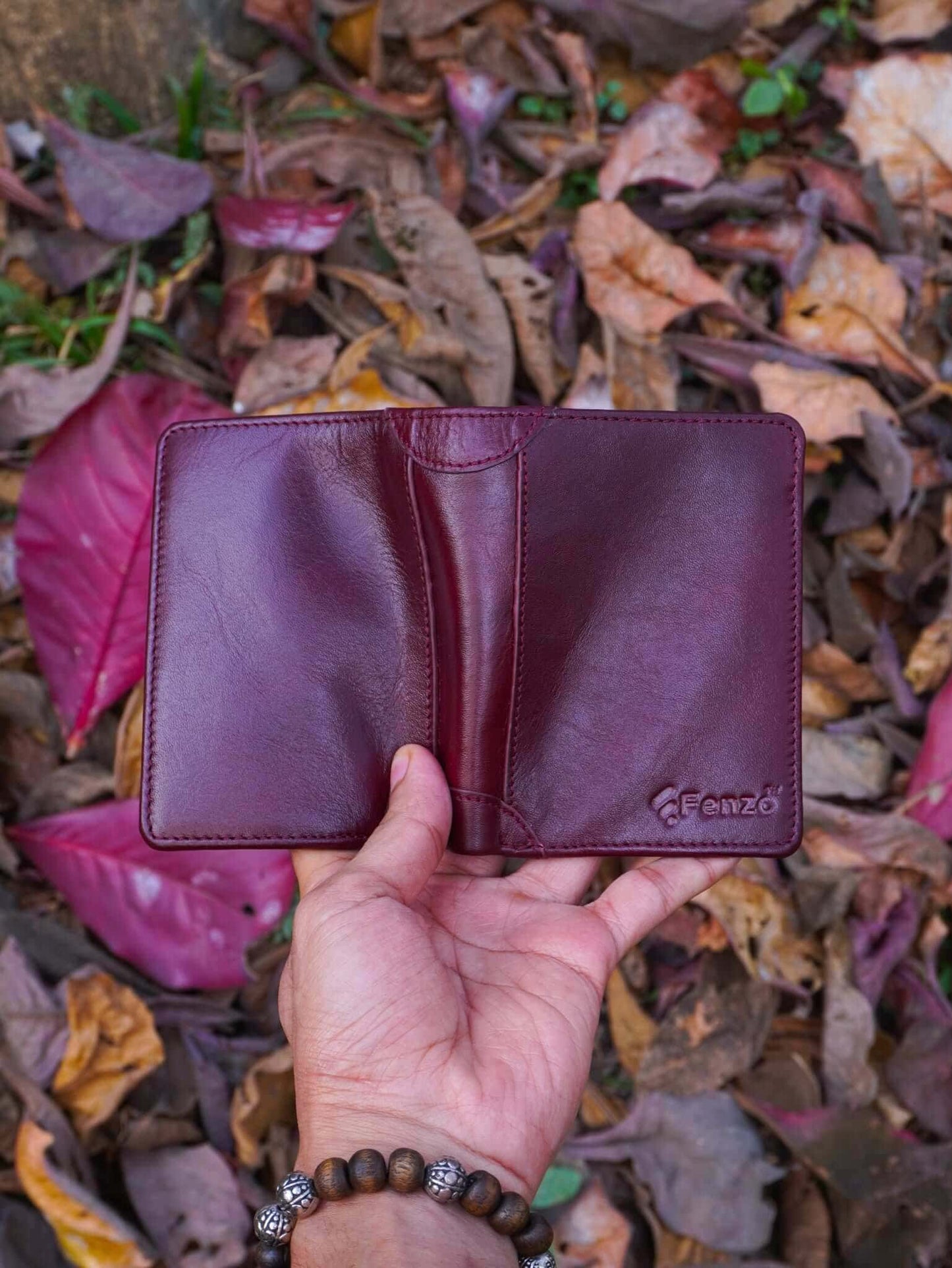 Premium Genuine Leather Wallet with ID Window Card Slots