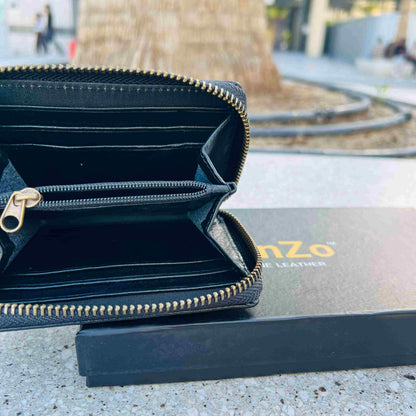 Fenzo™ Men’s Premium Genuine Leather Zip-Around Wallet & Organizer