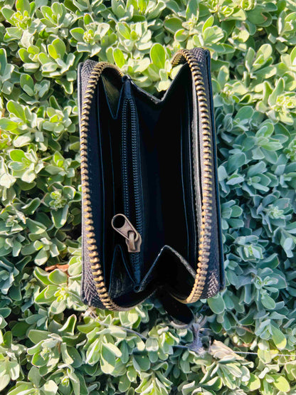 Fenzo™ Men’s Premium Genuine Leather Zip-Around Wallet & Organizer