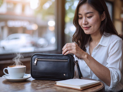 Multi-Purpose Premium Leather Travel Organizer