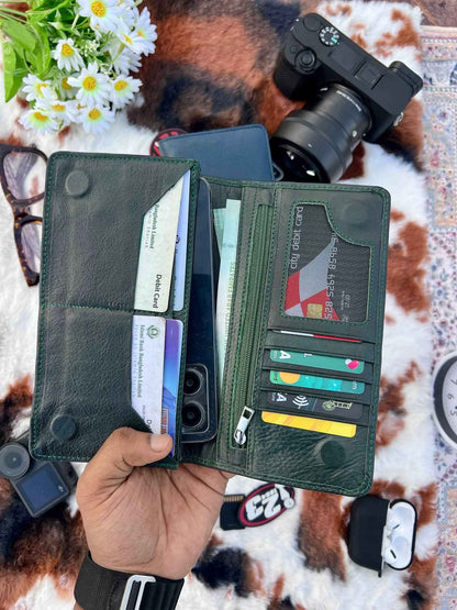 Executive Genuine Leather Long Wallet