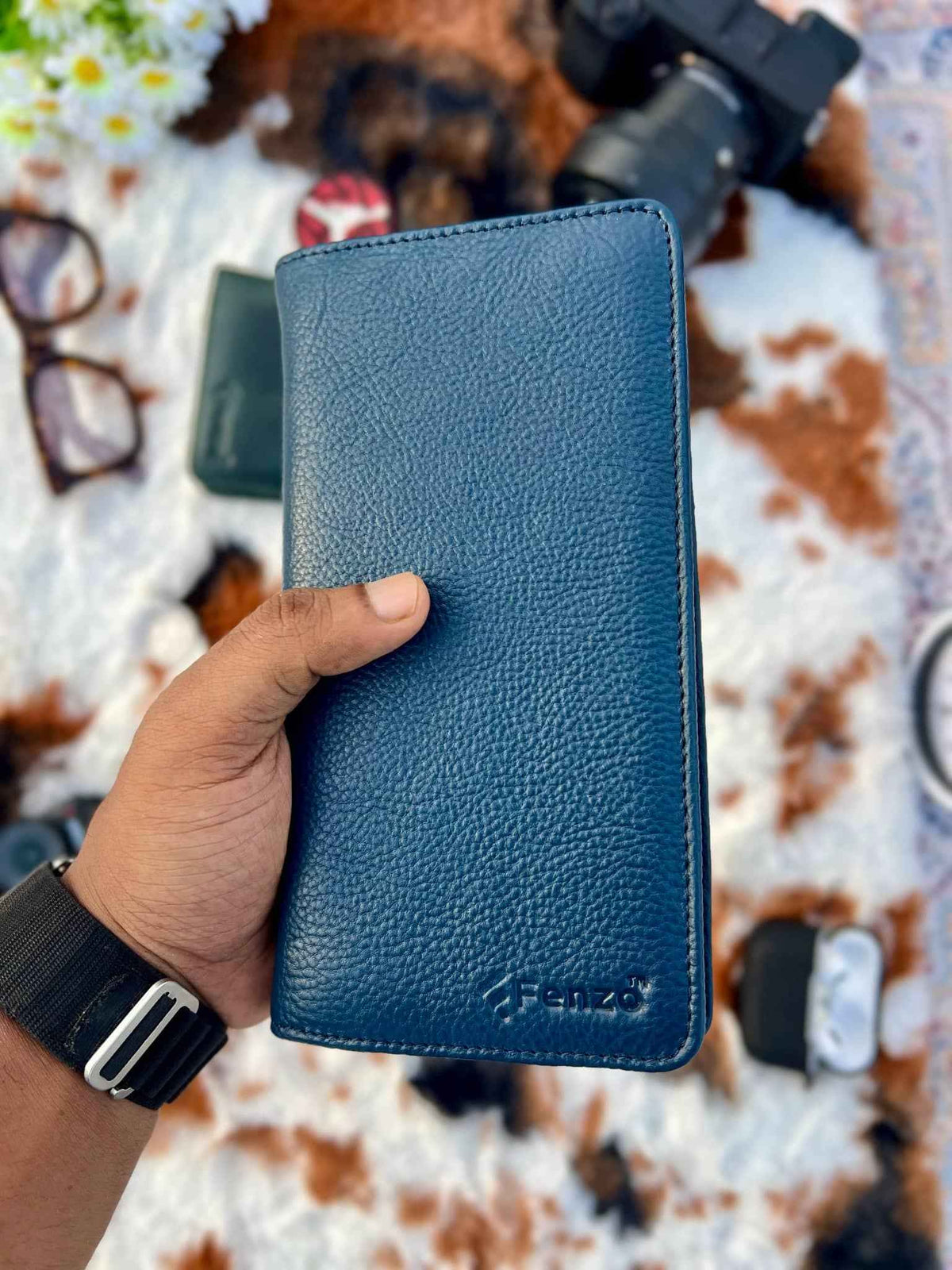 Executive Genuine Leather Long Wallet