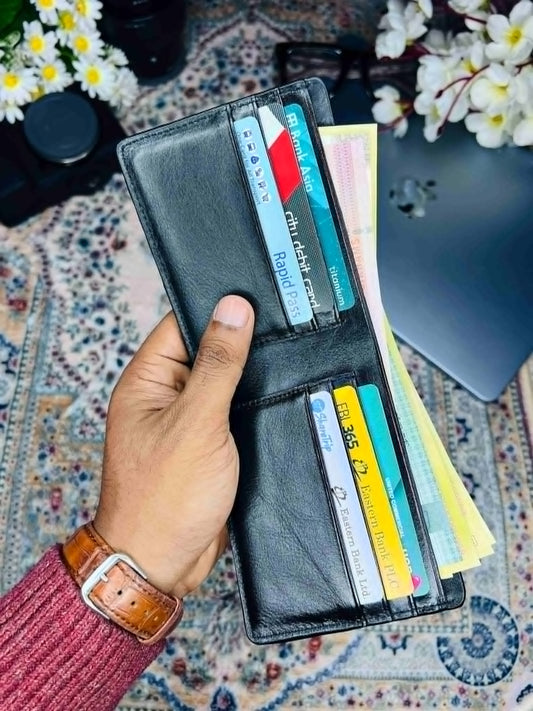 Premium Genuine Leather Short Wallet for Men | Slim Bifold