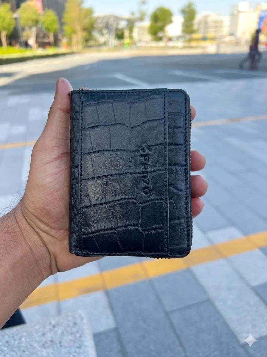 Fenzo™ Men’s Premium Genuine Leather Zip-Around Wallet & Organizer