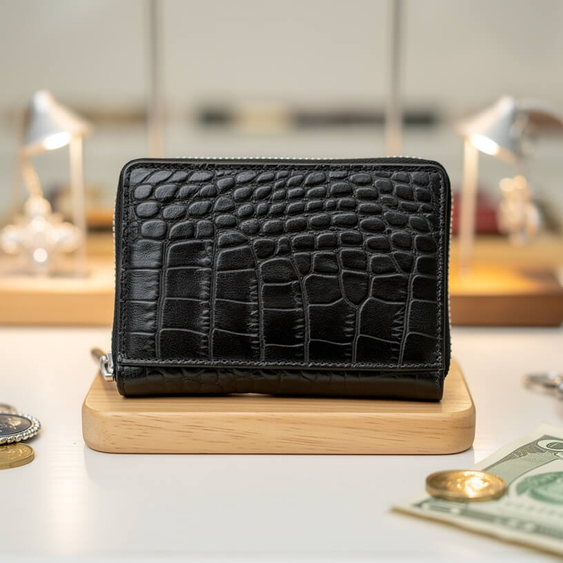 Fenzo™ Men’s Premium Genuine Leather Zip-Around Wallet & Organizer