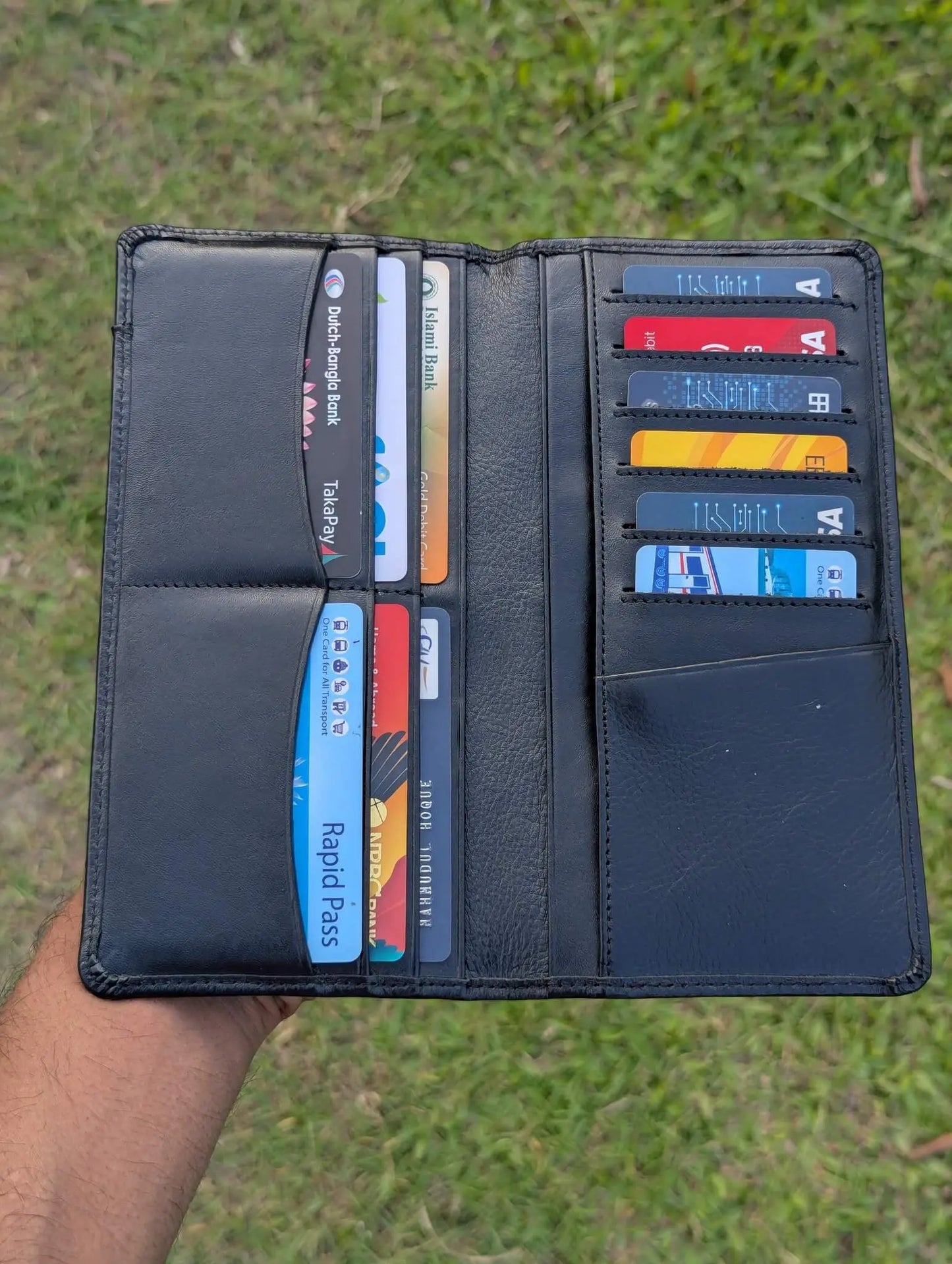 WilliamPOLO Premium Leather Long Wallet – Genuine Cowhide